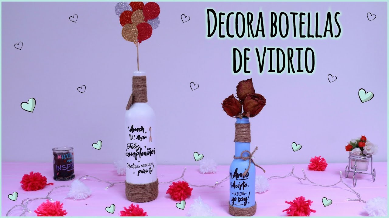 RECICLA BOTELLAS DE VIDRIO! | ideas de decoración