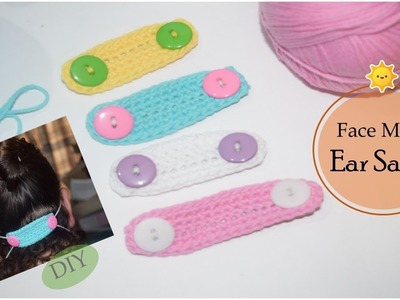 Salva Orejas a crochet - How to do Ear Saver - Protector para Orejas Tejido - DIY - AnabelMonGar