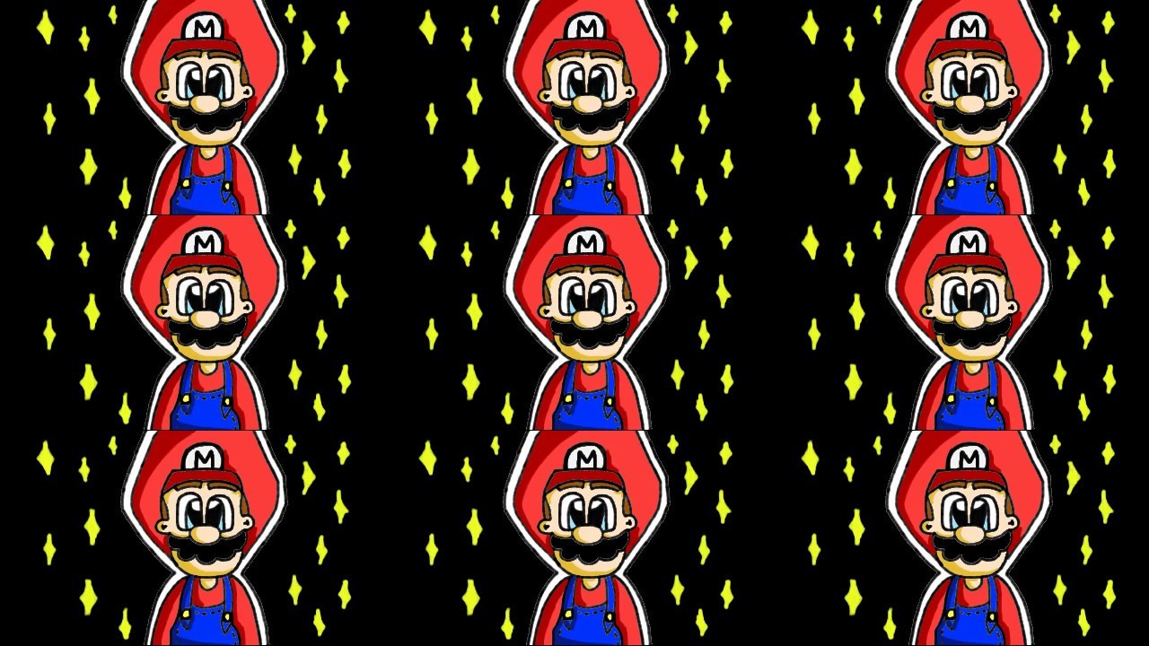 Como dibujar a Mario Bros digitalmente.Timelapse