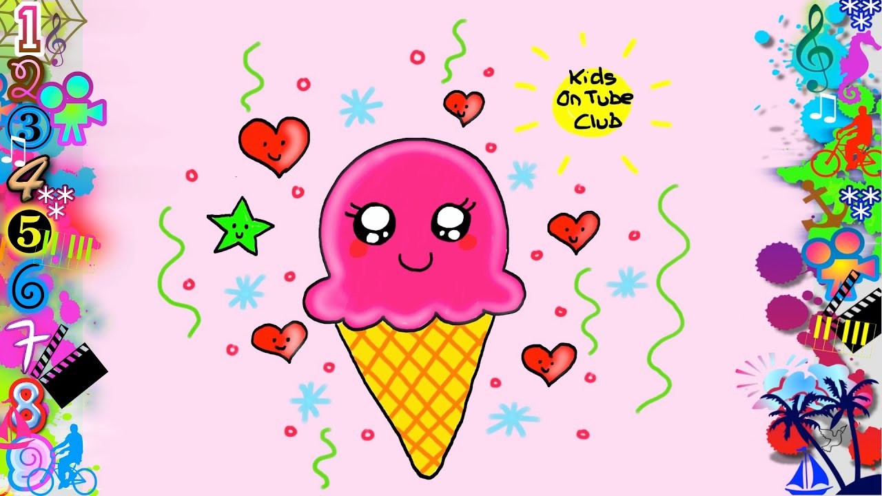 Como Dibujar Un Helado Kawaii Facil Paso A Paso Dibujos