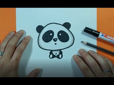 Como dibujar un oso panda paso a paso 11 | How to draw a panda 11