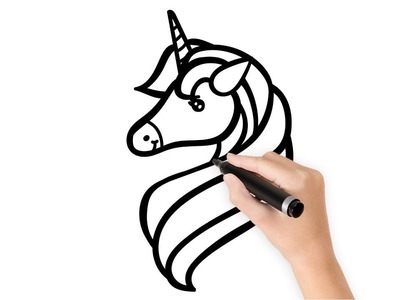 COMO DIBUJAR UN UNICORNIO SUPER FÁCIL