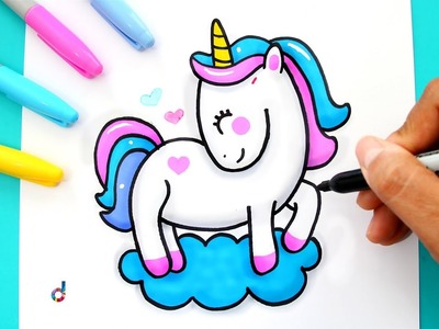 Cómo dibujar y pintar un Unicornio Dulces Sueños (Unicorn Sweet Dreams)