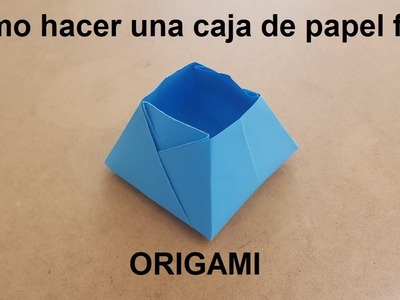 Cómo hacer una caja de papel fácil - Origami
