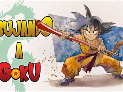 DIBUJANDO A GOKU_Vídeo tutorial, para que aprendas a dibujar y pintar fácil y rápido a Goku :D