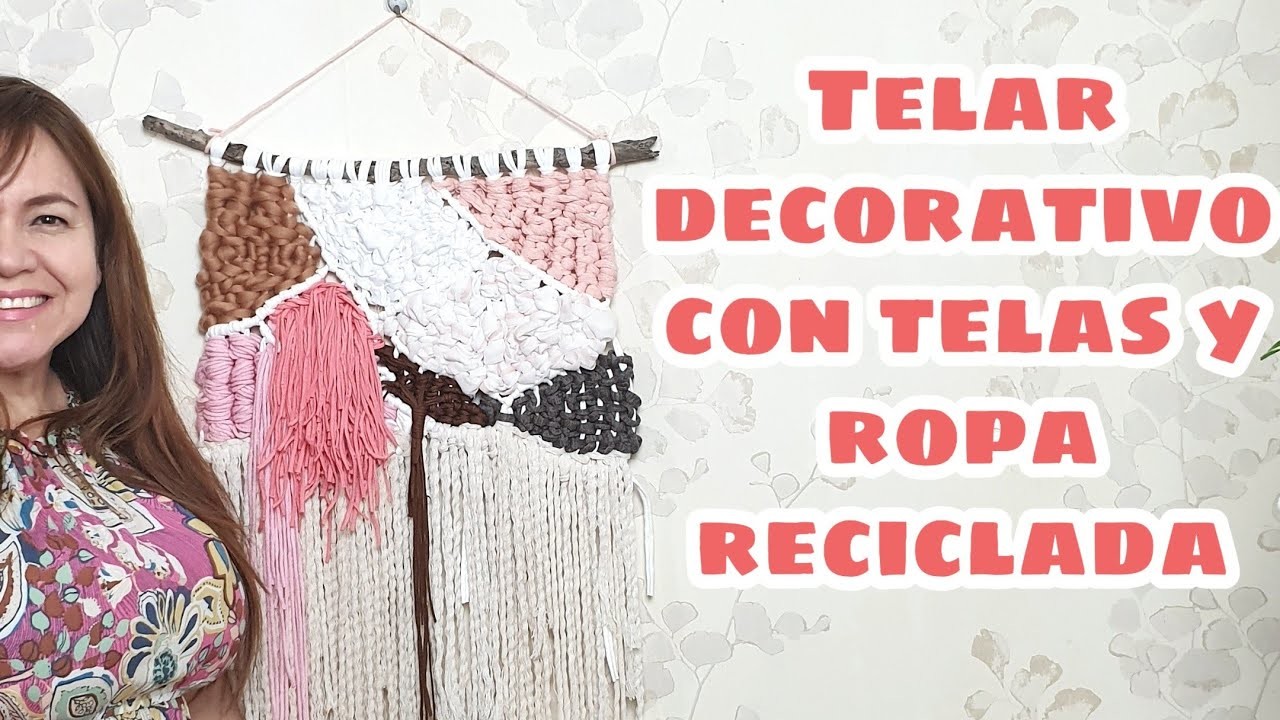 Recicla ropa y telas para hacer diseños de Macramé