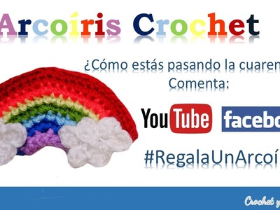 Arcoíris solidarios a crochet ???? Leer descripción del video ⬇️  #RegalaUnArcoíris