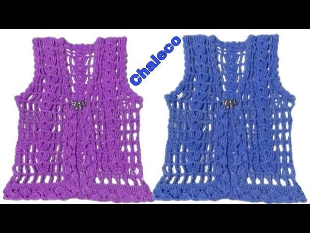 Chaleco calado tejido a crochet *Paso A Paso*