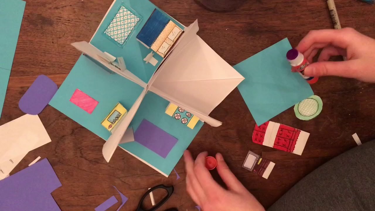 Como hacer una casa de papel 3D