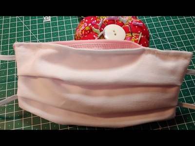 CORONAVIRUS: Mascarilla o cubreboca de doble tela con bolsillo para filtro. DIY*.muy fácil