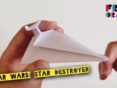 Destructor Estelar de origami. Star Wars Star Destroyer