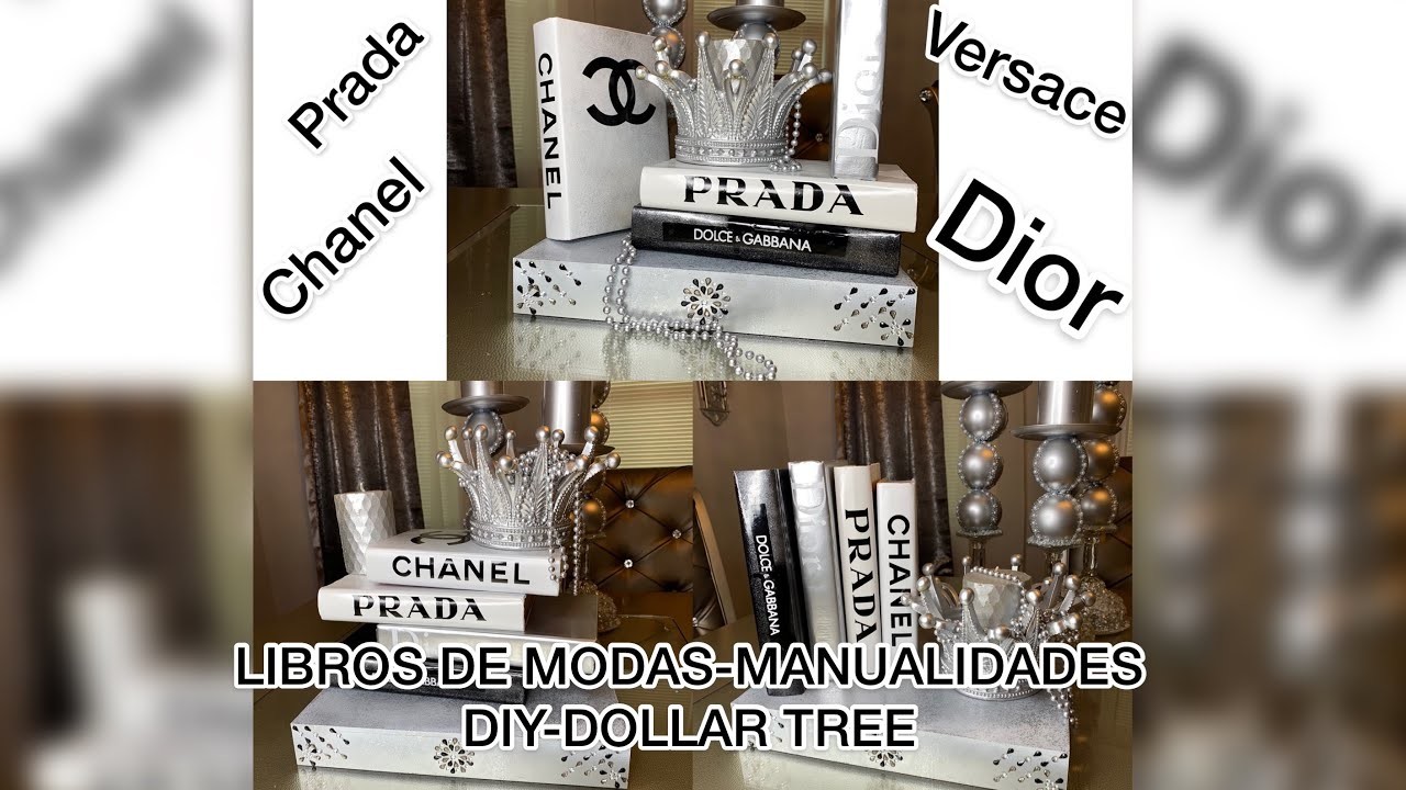 DIY-DOLLAR TREE Libros de moda-manualidades-fashion books-