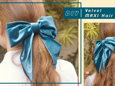 DIY Velvet Hair Bow - Moño en Terciopelo #tutorial | Carolina Llano