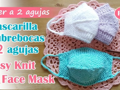[ENG Sub] Cubrebocas Mascarilla Barbijo Tapabocas 2 Agujas Filtro - Knit Summer Face Mask Filter