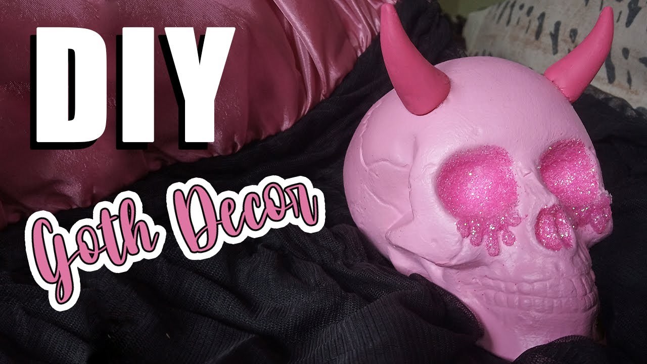 GOTH Decor DIY - Calavera de yeso