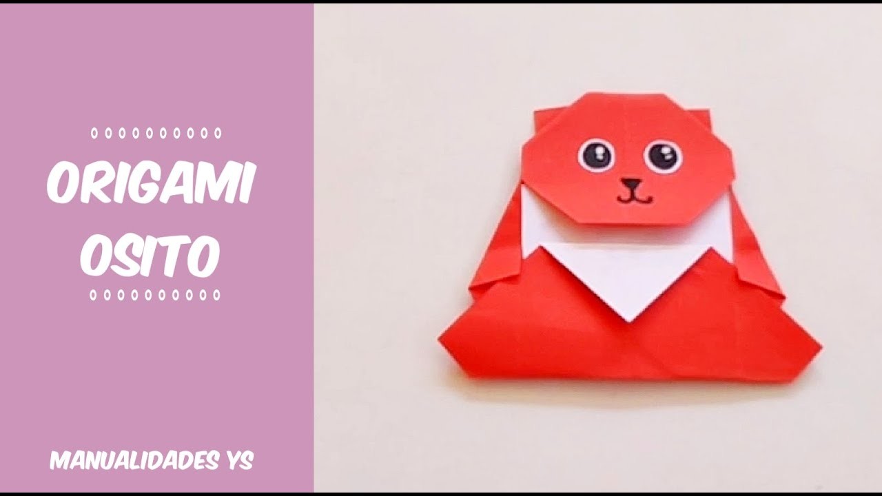 ORIGAMI ????oso???? fácil y rápido papiroflexia  ( bear ????easy and fast )