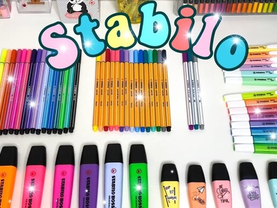 PEN TEST STABILO (brush pen, marca texto Boss, swing coll, pen 68, fine pen)