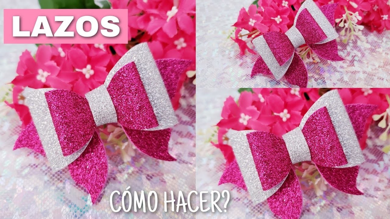 Regresamos con las manualidades.???? Moños en foami 2020 FÁCIL y RÁPIDO .????