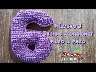 Tutorial Crochet ganchillo número número 6 - paso a paso números