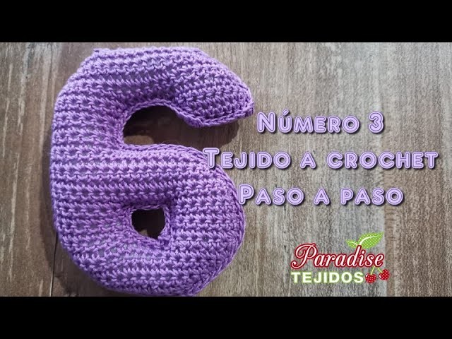 Tutorial Crochet ganchillo número número 6 - paso a paso números