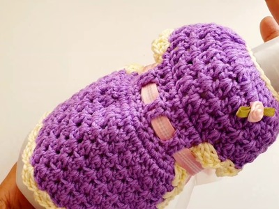 VESTIDO DECORATIVO a Crochet - para cualquier envase