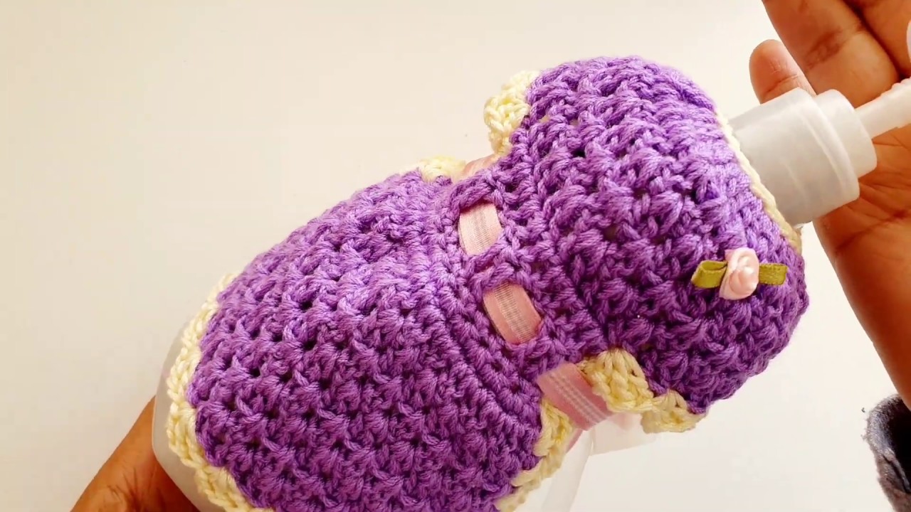 VESTIDO DECORATIVO a Crochet - para cualquier envase