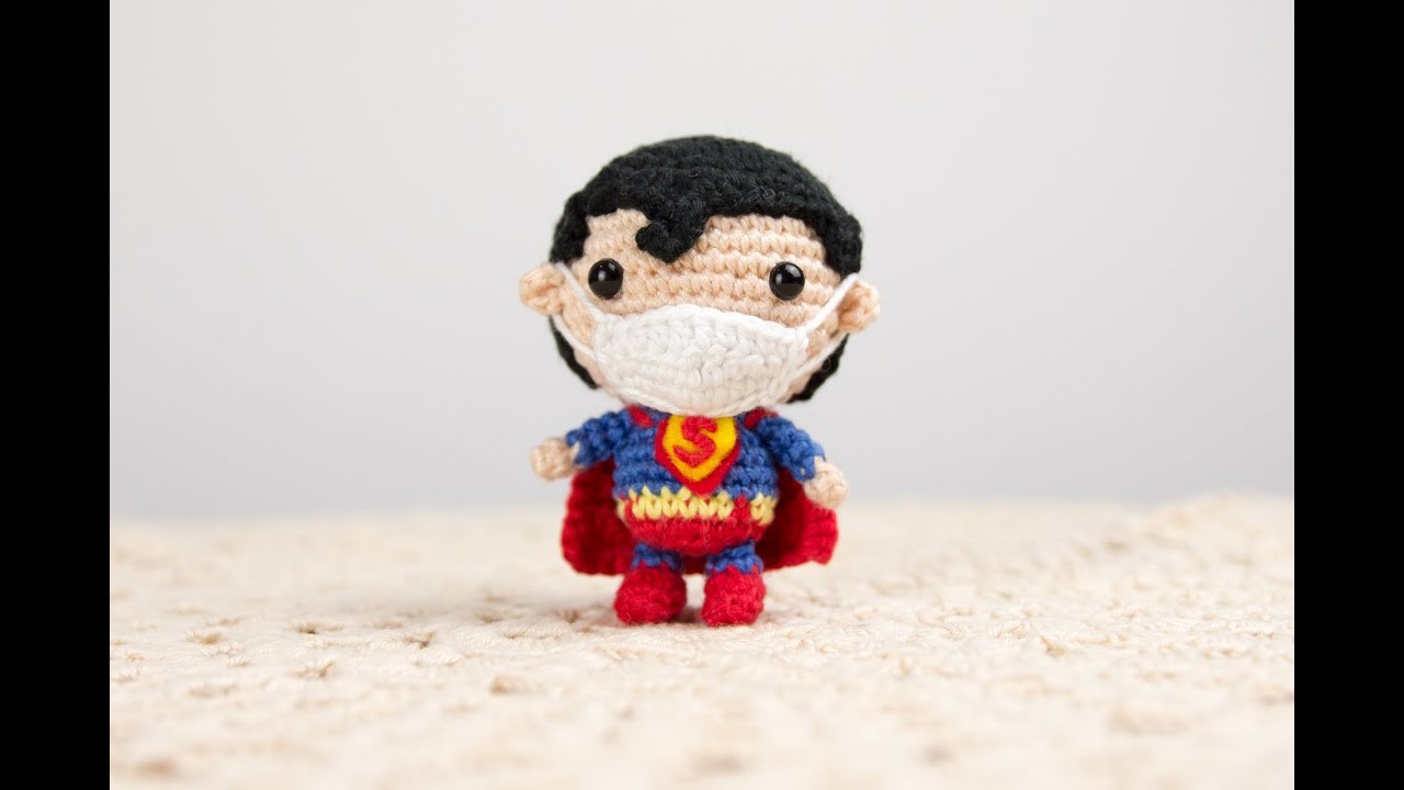 Amigurumi | como hacer a Superman en crochet | Bibi Crochet