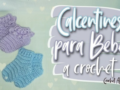 CALCETINES PARA BEBE A CROCHET | 3-6 MESES | Crochet Anaid
