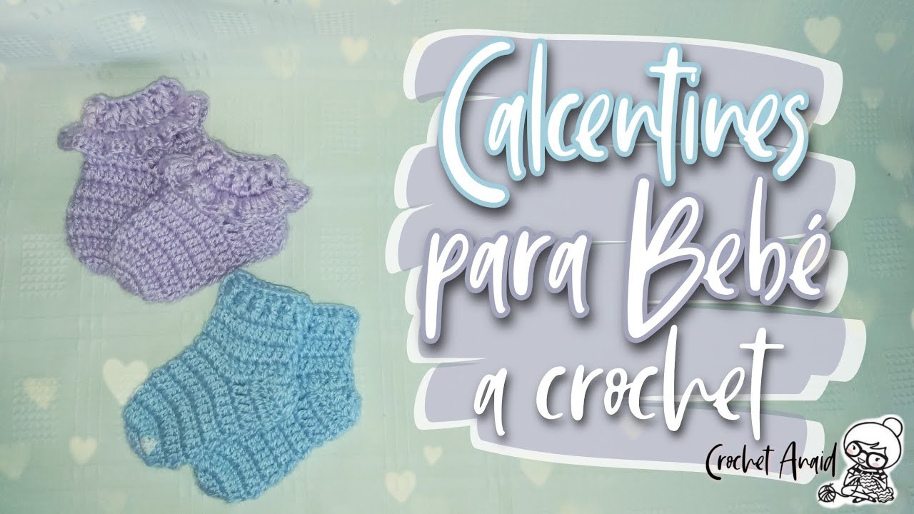 CALCETINES PARA BEBE A CROCHET | 3-6 MESES | Crochet Anaid