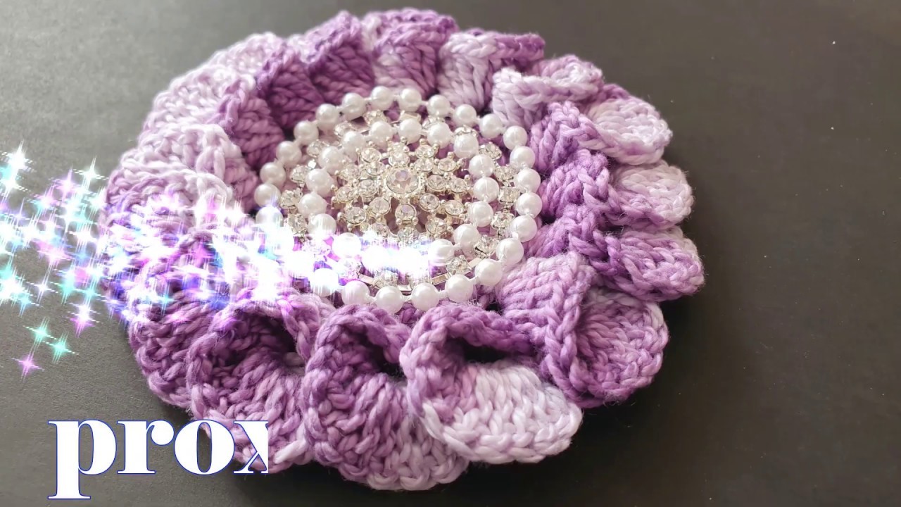 Circulo decorativo para flores a crochet