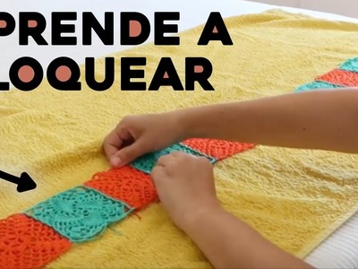 CÓMO BLOQUEAR TEJIDO: aprende a bloquear tejidos a crochet, tutorial paso a paso | Ahuyama Crochet