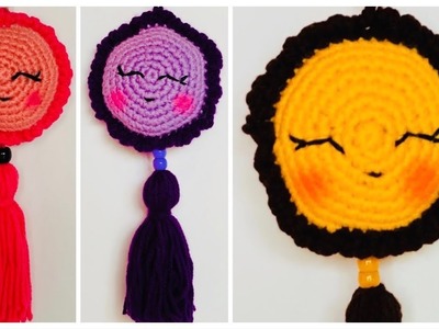 Como hacer un llavero fácil y rápido tejido a crochet.#llavero #tejidosacrochet #ideasdetejidos