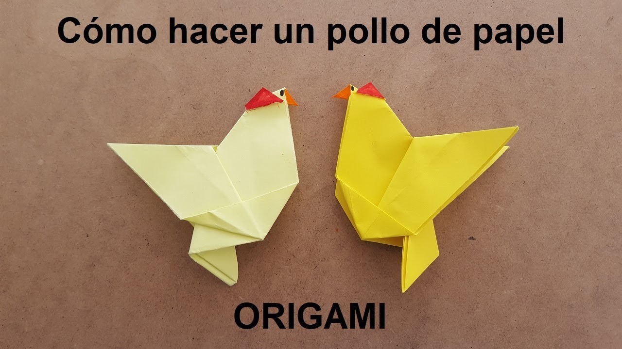 Cómo hacer una GALLINA ???? de papel ???? FÁCIL ✅ | Origami FÁCIL Paso a Paso
