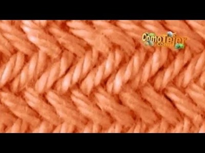Cómo Tejer Punto Espiga - Herringbone Stitch - 2 agujas (755)