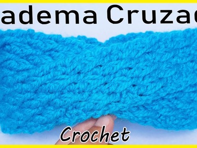 ????Diadema CRUZADA a Crochet o Ganchillo (PASO A PASO) crochet headband | VINCHA - TURBANTE - TIARA❣