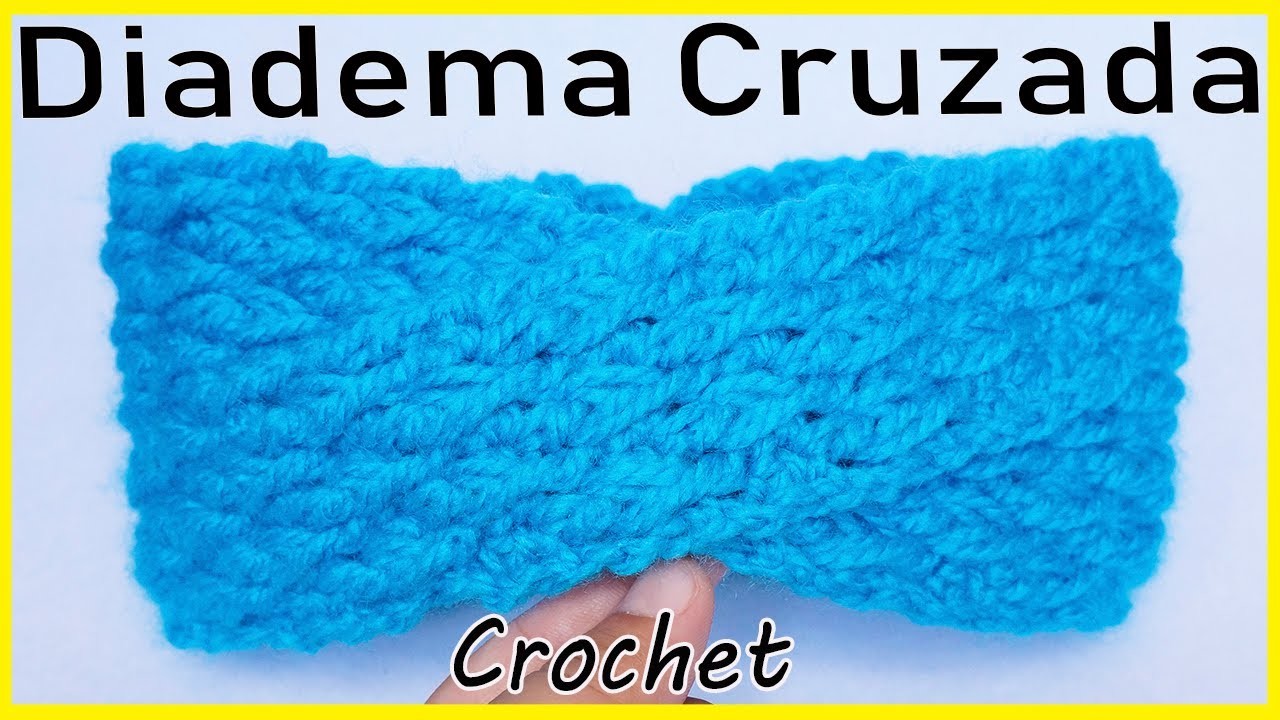 ????Diadema CRUZADA a Crochet o Ganchillo (PASO A PASO) crochet headband | VINCHA - TURBANTE - TIARA❣