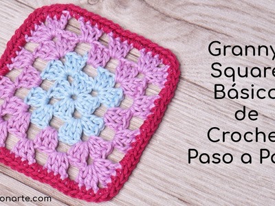 Granny Square a Crochet - Ganchillo Básico Paso a Paso | Crochet para Principiantes #crochet