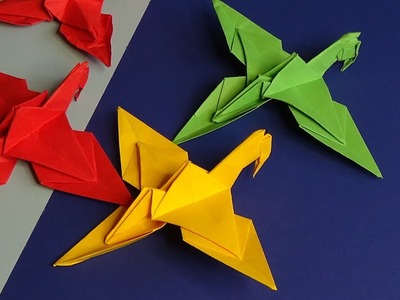 Origami Ara Parrot  -  How to make a paper Parrot