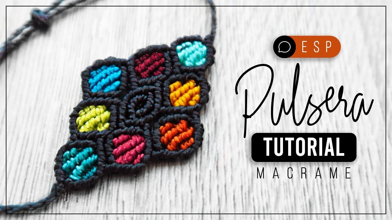 Pulsera Reciclada Colores » ♻️ tutorial | como hacer pulsera de retazos | diy ● Macrame #197