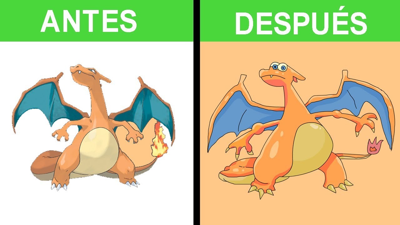 Como dibujar a charizard x paso a paso
