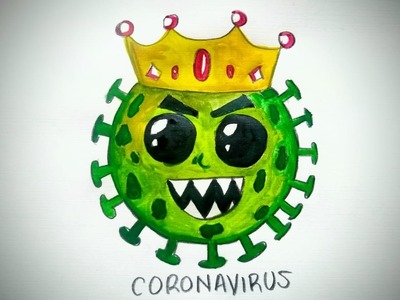 Cómo dibujar al Coronavirus Paso a paso