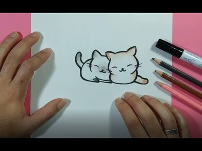 Como dibujar gatos paso a paso | How to draw cats