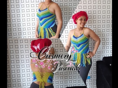 Cómo hacer blusa, crop top a crochet fácil y rápido, 2020 paso a paso. ????