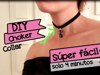 Como hacer Collar, choker súper fácil! en menos de 4 minutos