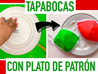 Cómo Hacer Tapabocas con un Plato como Patrón