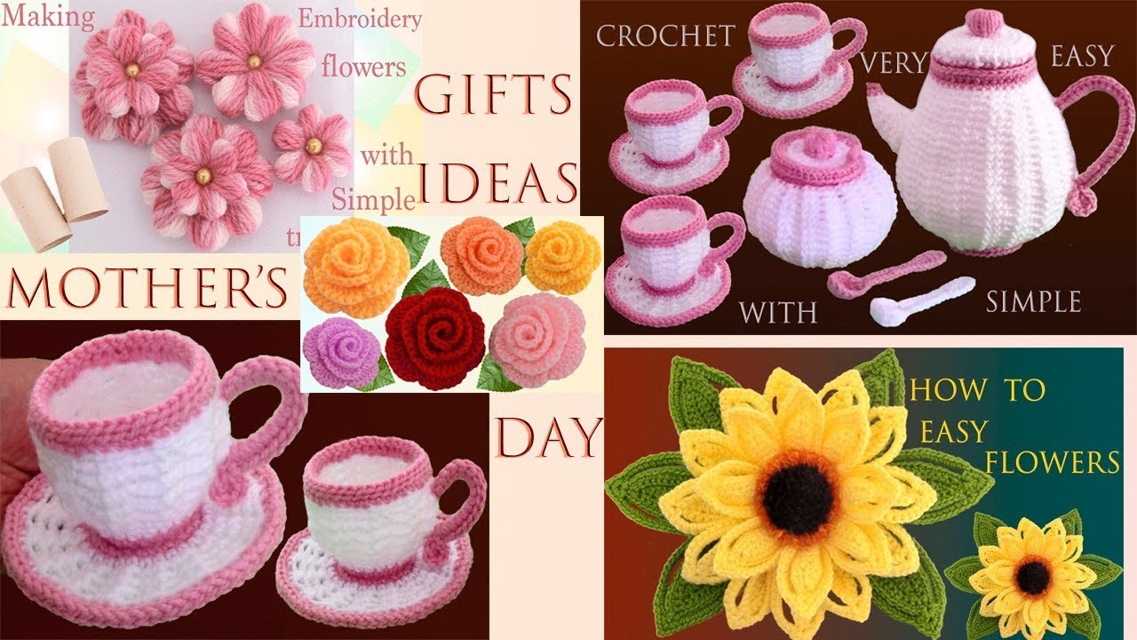 Como tejer a crochet paso a paso flores rosas juego de tazas de té y café ideas de regalos