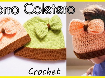 ????Gorro a Crochet PARA COLA DE CABALLO (mujer y niñas) crochet messy bun | PASO A PASO❣