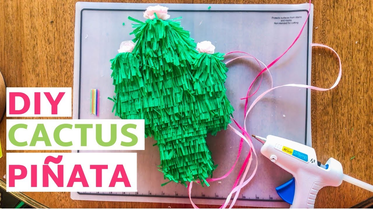 Make This Cactus Piñata From A Cereal Box