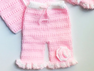Pantalon corto a crochet para niñas 6-9 meses. Como tejer con gancho. Crochet for Baby