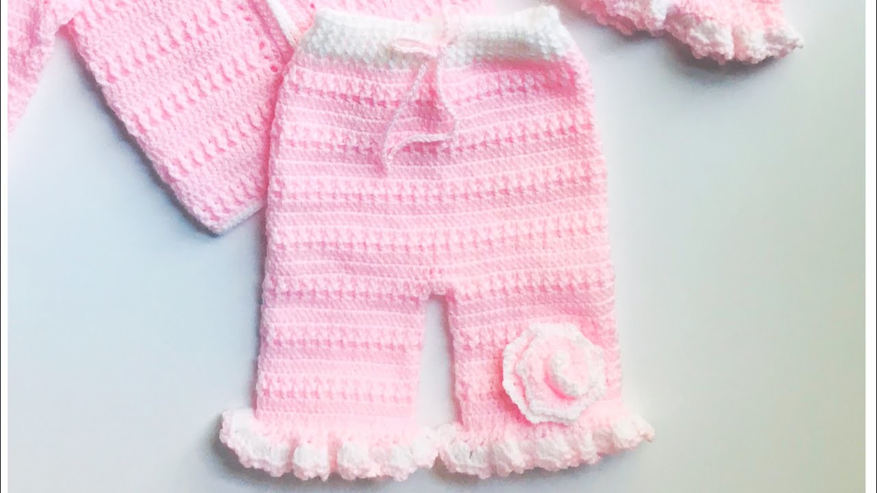 Pantalon corto a crochet para niñas 6-9 meses. Como tejer con gancho. Crochet for Baby